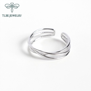 Nhẫn bạc TLEE đan chéo basic TLEE JEWELRY A0280