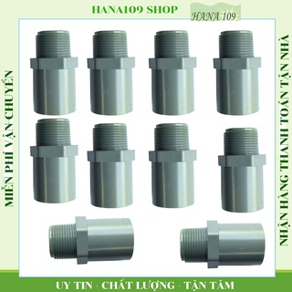 Bộ 10 nối 21 ren ngoài 21 PVC cao cấp chịu được nắng mưa chuyên dùng cho hệ thống tưới PVC phi 21