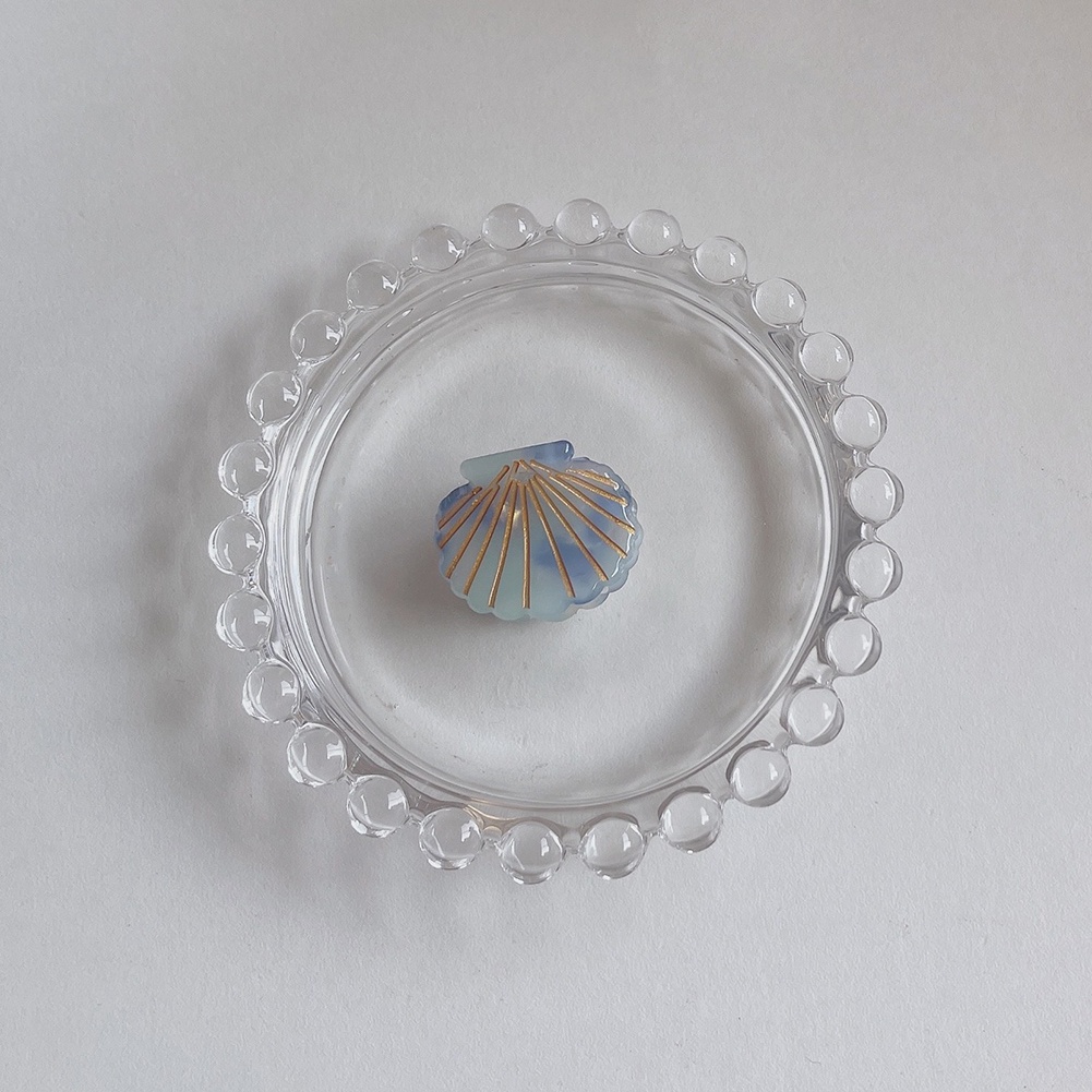 Kẹp Tóc Đuôi Ngựa Bằng Nhựa In Họa Tiết Hoa Thời Trang Cho Nữ