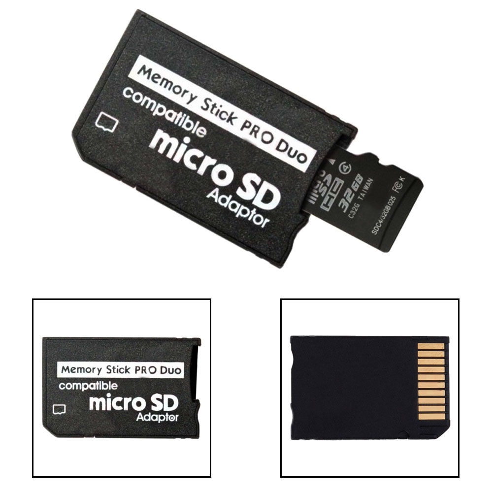 Adapter Chuyển Đổi Thẻ Nhớ TF Sang Micro SD MS 8 / 16 / 32G Cho Máy Chơi Game PSP