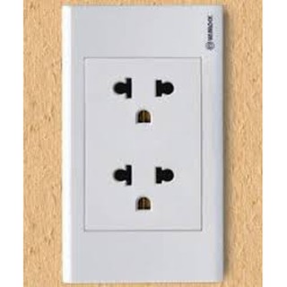 ổ cắm  đôi  – 3 chấu  âm tường chính hãng Sino