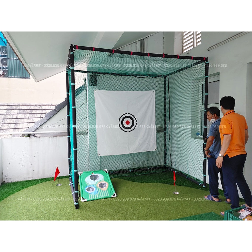 Khung Lưới Tập Swing Golf Kích Thước Cao 2.5m* Rộng 2.5m* Sâu 1m/ Tập Swing Golf Tại Nhà/ Phù Hợp Với Không Gian Nhỏ