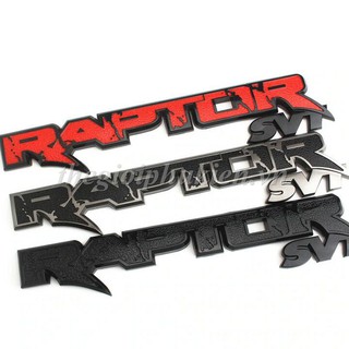 Logo chữ RAPTOR 3D nổi dán trang trí Xe Ford Ranger( hàng chất )