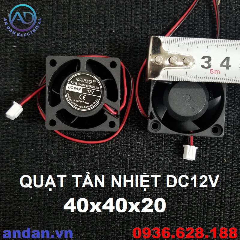 Quạt Tản Nhiệt 4x4cm 12V 24V , Quạt Hút Gió 40x40mm DC12V DC24V