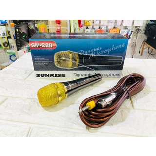 Micro xịn karaoke chống hú sunrise sm-228 có dây hàng chính hãng