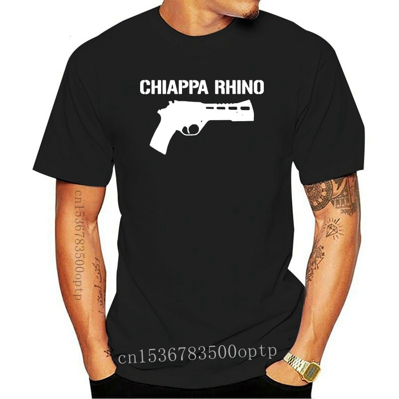 Áo Thun In Hình Tê Giác Rhino Revolver Phong Cách Quân Đội