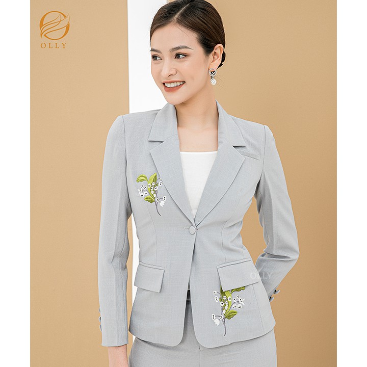 Áo vest tay dài thêu hoa OLLY_OA19.036 | BigBuy360 - bigbuy360.vn
