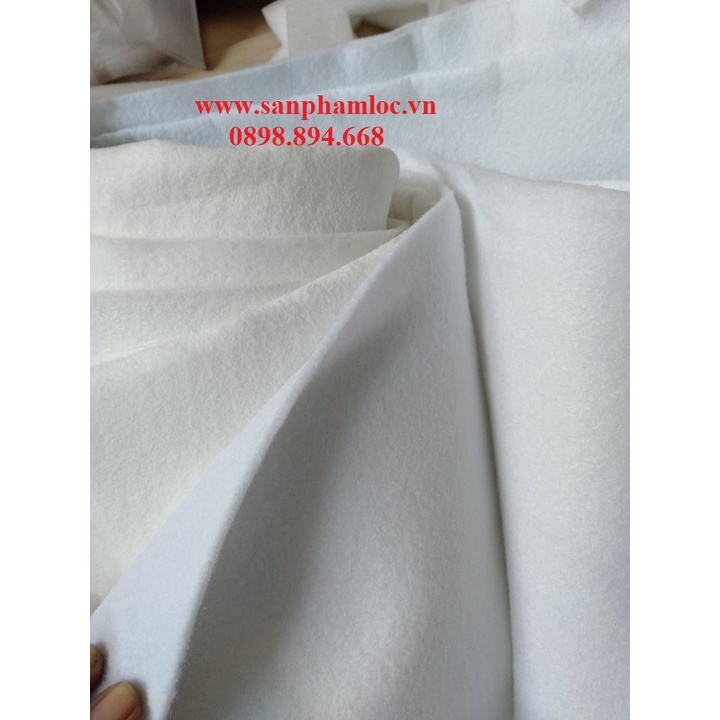Vải lọc pe đa dạng cấp độ lọc khổ 1,8m*1m cấp độ lọc 0.5 micron