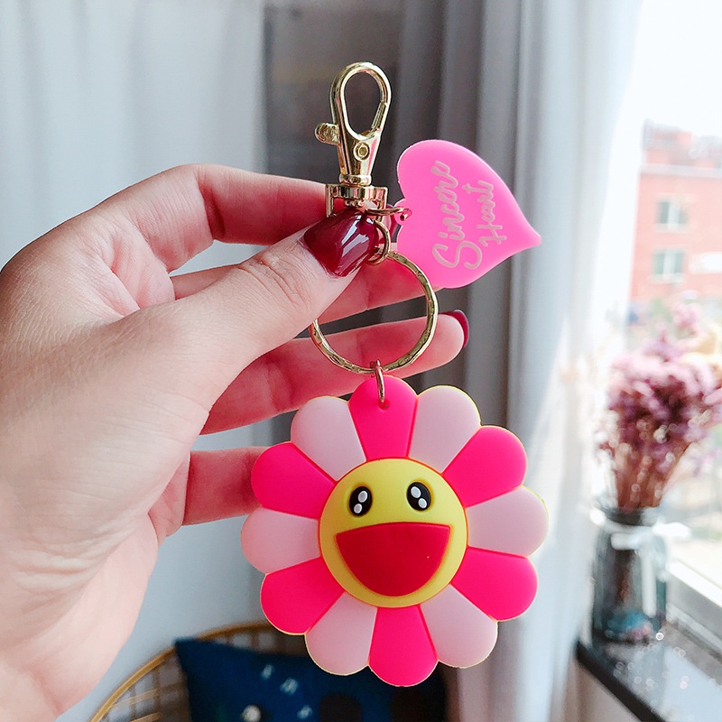 Móc Khóa Hình Hoa Hướng Dương Dễ Thương Sáng Tạo