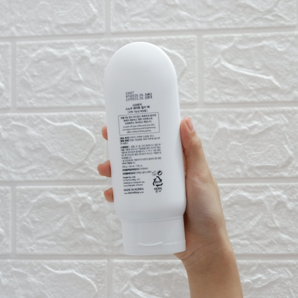 Kem Dưỡng Trắng Da Snow White Milky Pack Secret Key chính hãng Hàn Quốc 200ml NPP Shoptido | BigBuy360 - bigbuy360.vn