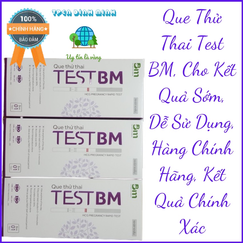 [ Che Tên SP ] Que Thử Thai Test BM, Cho Kết Quả Sớm, Dễ Sử Dụng, Hàng Chính Hãng, Kết Quả Chính Xác