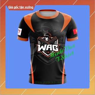 [Xả Kho] Áo Đội Tuyển WAG Free Fire - Áo FF 3D Màu Đen - Loại Đẹp