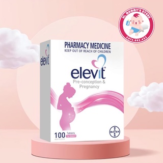 Vitamin tổng hợp elevit pre-conception & pregnancy úc bổ sung dinh dưỡng cho phụ nữ mang thai 100 viên