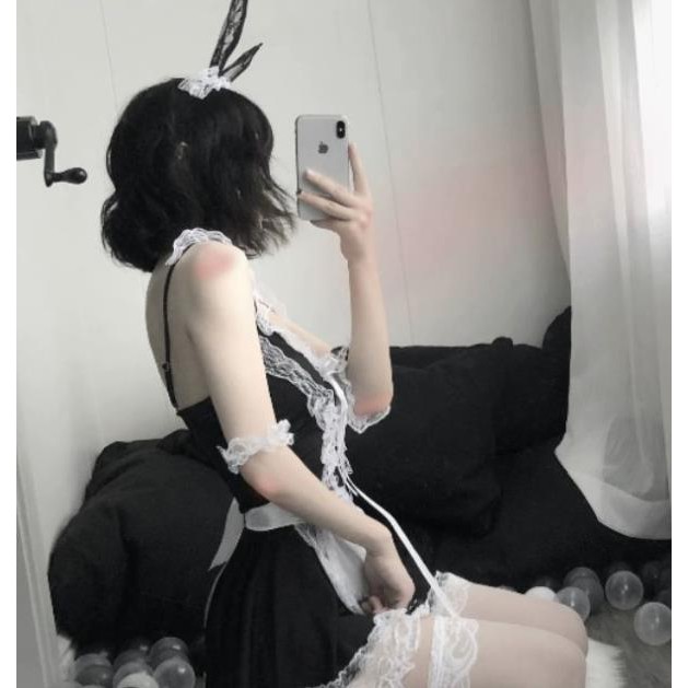 Bộ đồ ngủ sexy cosplay nàng hầu gái ngây thơ quyến rũ 437