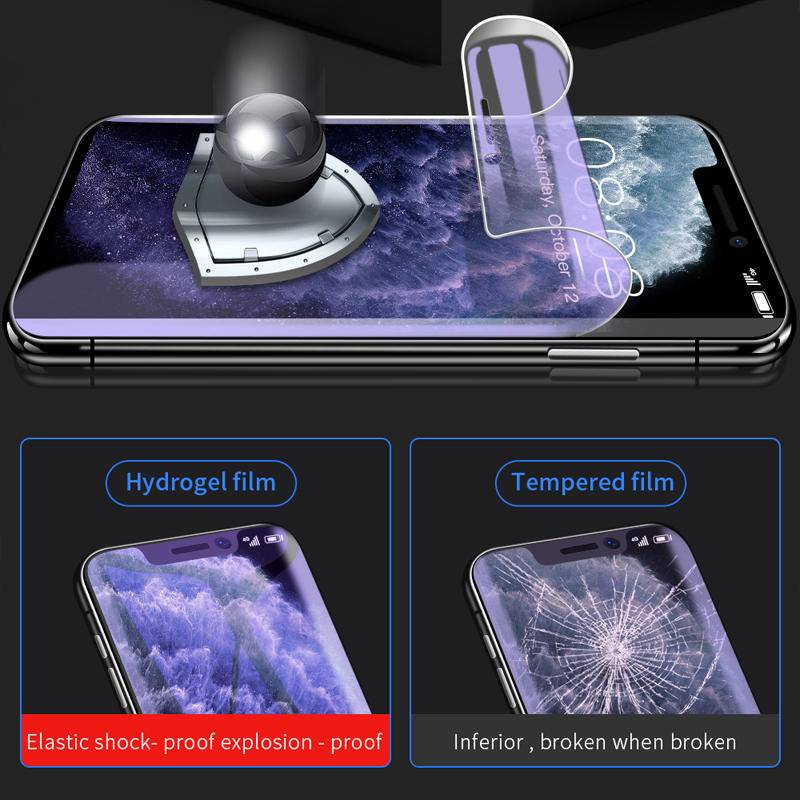 Phim Hydrogel Ánh Sáng Xanh Dán Bảo Vệ Mắt Cho iPhone 14 13 11 12 Pro Max Mini Plus 6 6s 7 8 Plus X Xs XR Max