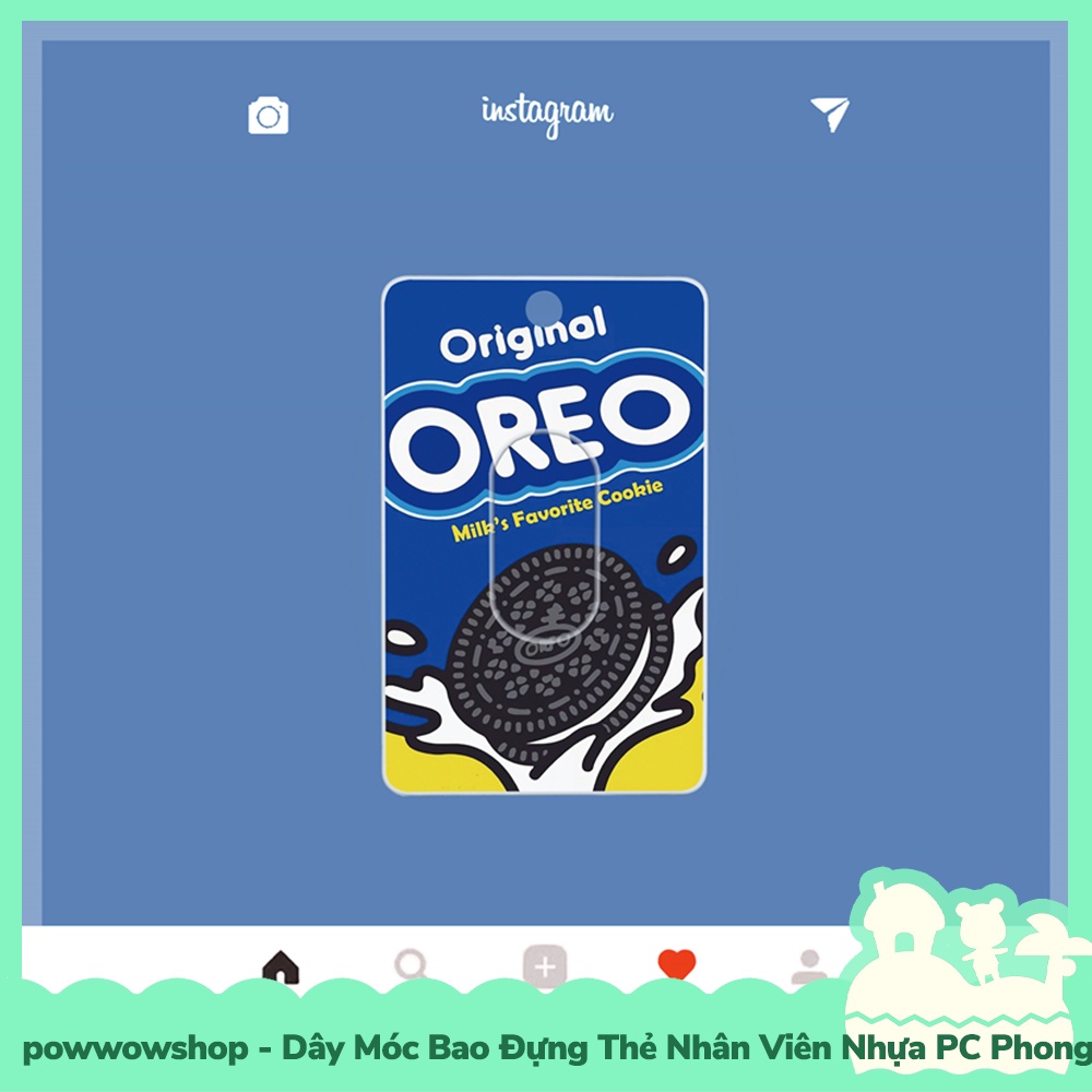 [Sẵn VN - Hỏa Tốc] Dây Móc Bao Đựng Thẻ Nhân Viên Nhựa PC Phong Cách Cake Bánh Ore