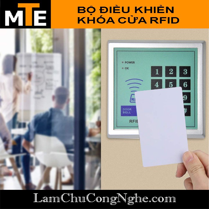 Bộ điều khiển khóa cửa RFID tặng kèm 2 thẻ