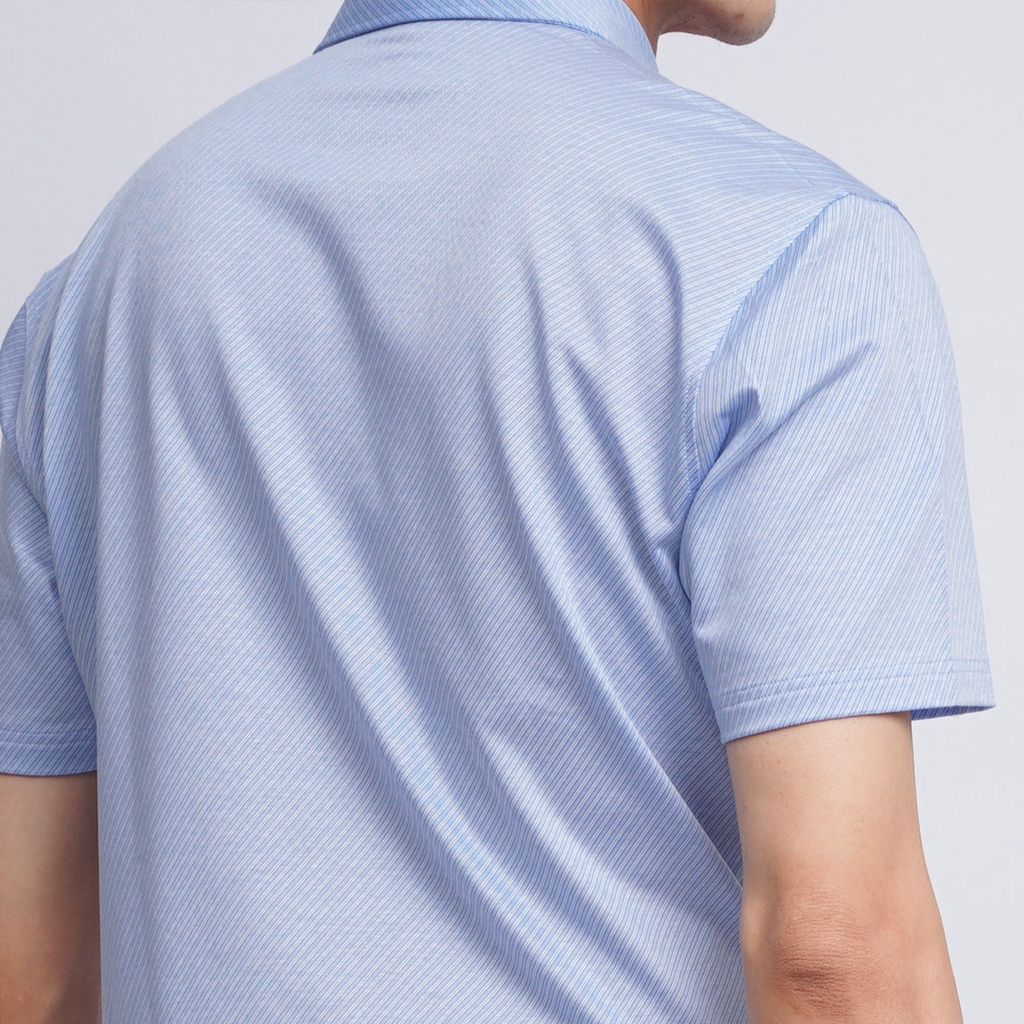 Áo sơ mi thun nam ngắn tay dáng Slim 100% Cotton cao cấp 1032 - Vulcano