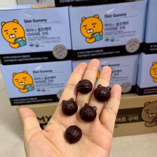 [Phân phối chính hãng] Kẹo giảm cân Diet Gummy - Myni Ildong Slim Vị nho / Việt quất màu xanh dương Blue Gummy DIet