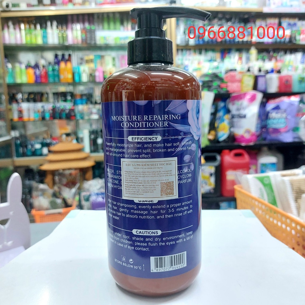 Maxcolatin Cặp Dầu Gội Xả Tóc 800+800ml Kiểm Soát Dầu, Ngăn Gàu, Giảm Gãy Rụng