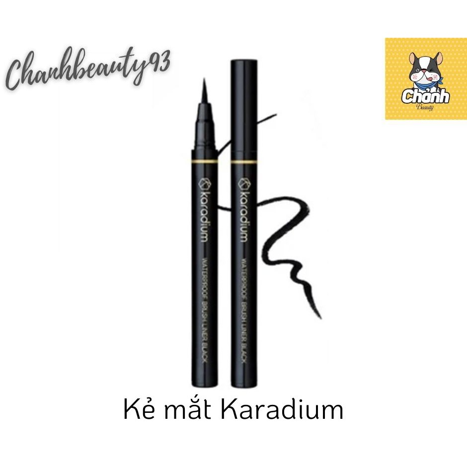 Bút kẻ mắt Karadium Waterproof Brush Liner Black
