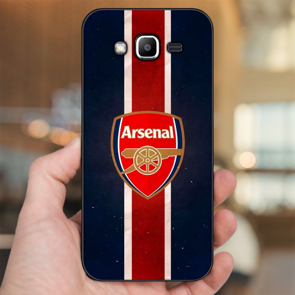 Ốp lưng Samsung J2 Prime, J3 2016, J5 2015 viền đen in hình Arsenal FC