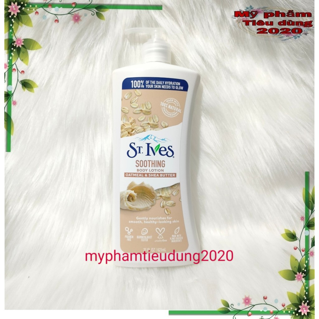 (Mẫu mới) Sữa Dưỡng Thể Toàn Thân STIVES YẾN MẠCH & BƠ 621ml