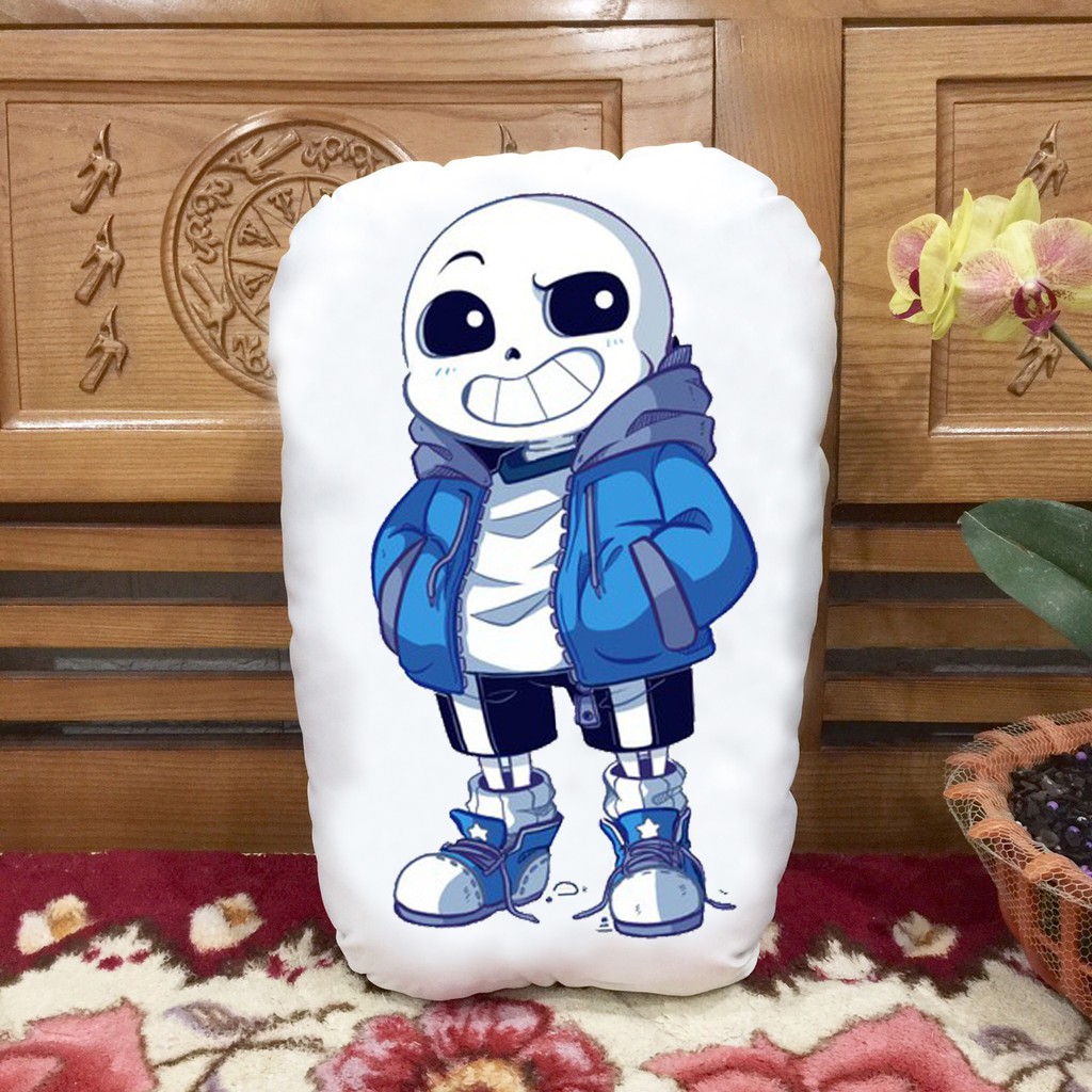 gối ôm gối ngủ chibi sans ink undertale