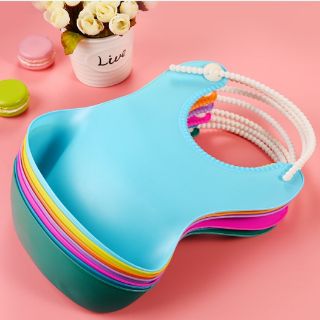 Yếm máng silicone ăn dặm cho bé