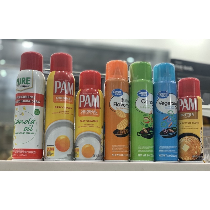 Các Loại Dầu Xịt Ăn Kiêng 0 Calories Crisco & Pam  , great vlue CHÍNH HÃNG 100% TẠI WHEYSINHVIEN.COM