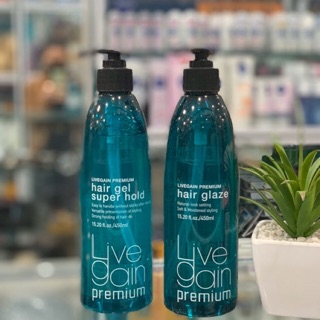 Gel Vuốt Tóc Giữ Nếp Tạo Kiểu Livegain (Super Hold - Natural) 450ml