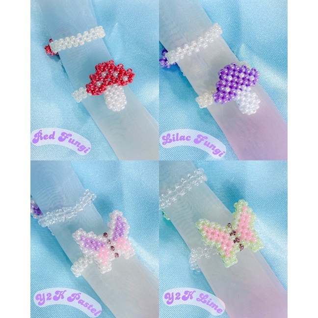 PREMIUM BEAD RINGS | nhẫn đính cườm mùa hè handmade | độc quyền mignonne