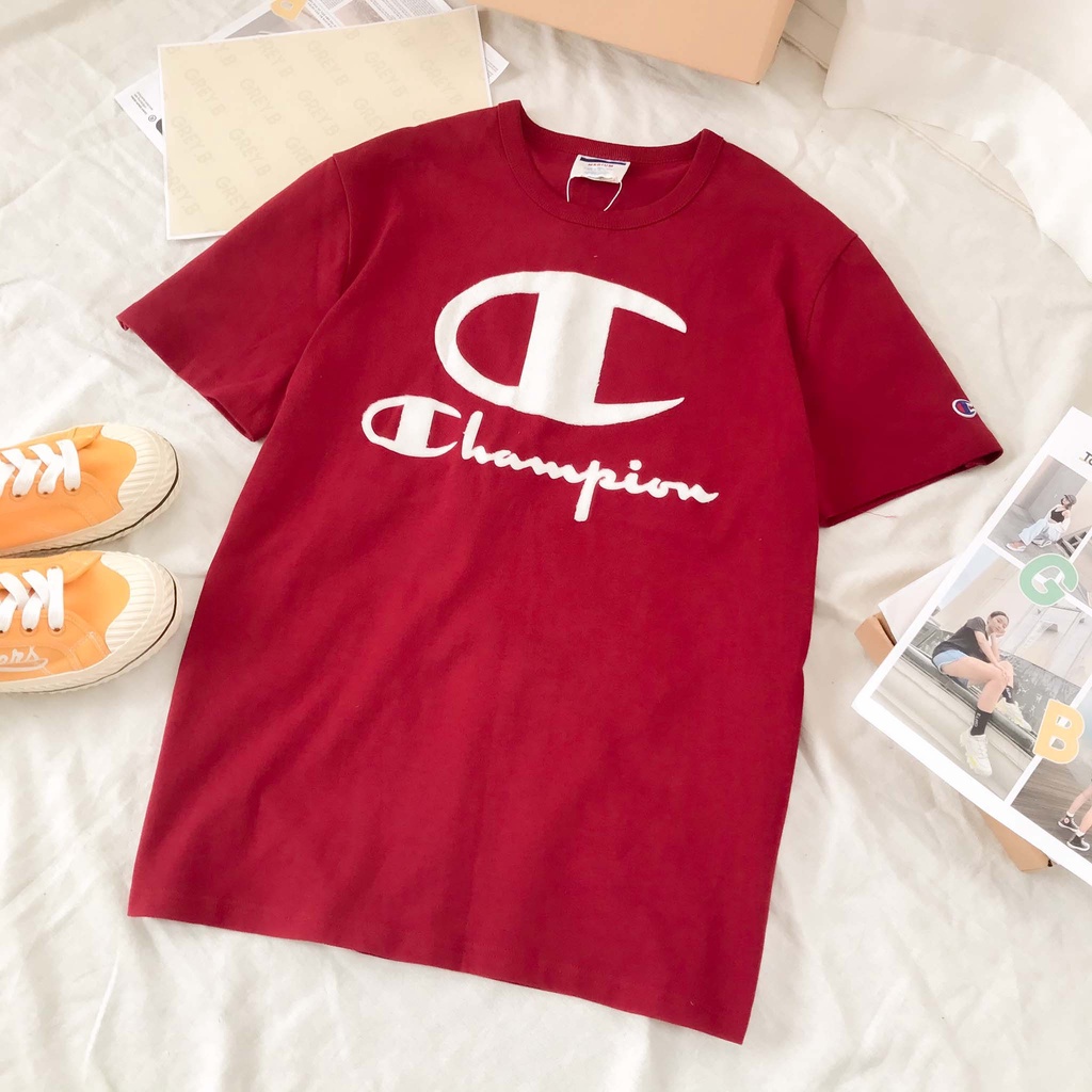Áo Thun Cham.pion In Logo Phong Cách Hàn Quốc | BigBuy360 - bigbuy360.vn