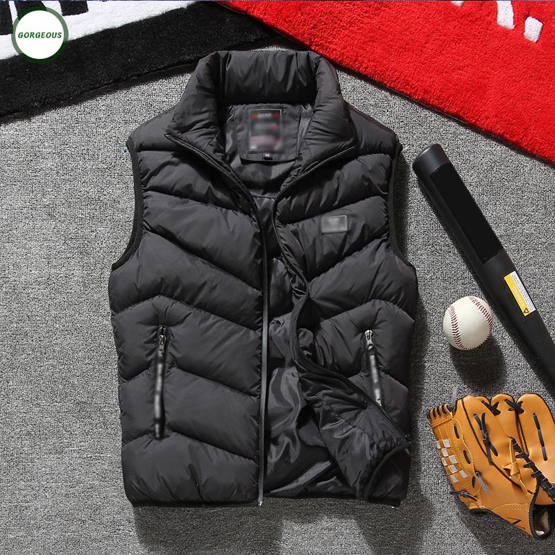 Vest Padded Sleeveless Jacket Waistcoat Warm Outwear Winter High Quality