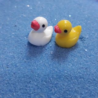 Mô hình vịt vàng, trắng nhỏ xinh trang trí tiểu cảnh, terrarium