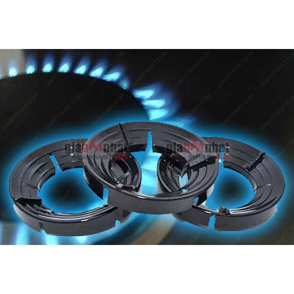 Combo 2 Kiềng Chắn Gió Tiết Kiệm Gas - Kim Loại Tráng Men - 6089