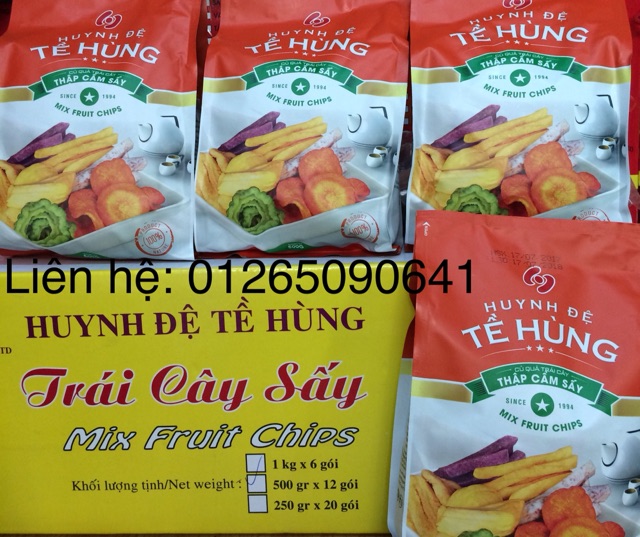 Trái cây sấy 500gram mẫu mã mới Huynh Đệ Tề Hùng | BigBuy360 - bigbuy360.vn