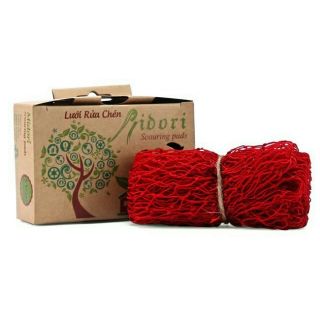 Lưới rửa chén bát màu đỏ không hộp