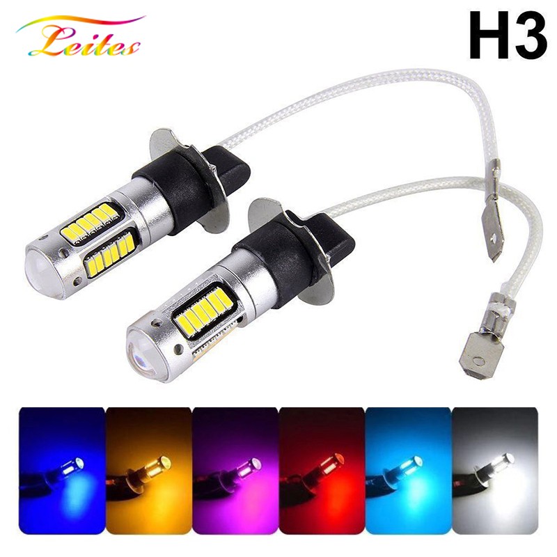 Set 2 Bóng Đèn led Sương Mù 6500k 30smd h1 h3 881 880 12v Cho Xe Hơi