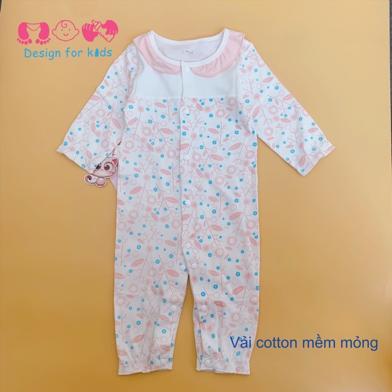 (Link 5) Sleepsuit bộ body dài tay có cổ hàng xuất dư hãng OMIDO cho bé trai và bé gái (Chọn mẫu)