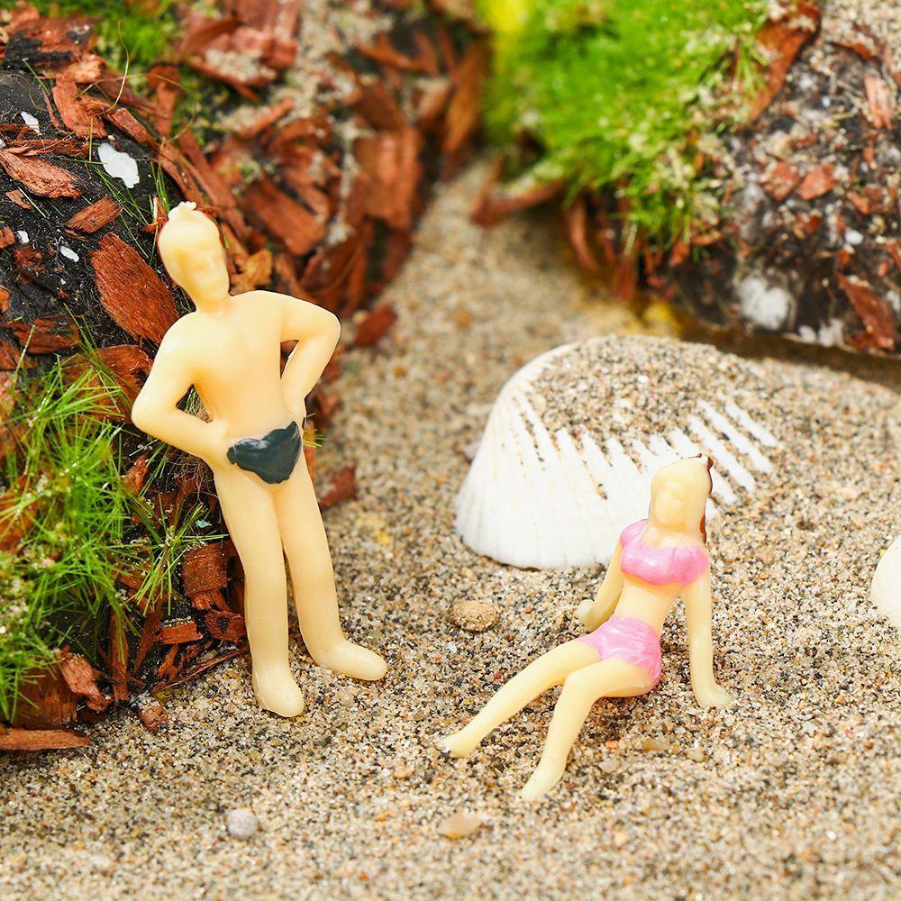 Set 5 Mô Hình Người Bơi Lội Mini Nhiều Màu Sắc Dùng Để Trang Trí Nhà Búp Bê