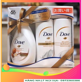 COMBO DẦU GỘI XẢ SỮA TẮM DOVE NHẬT BẢN