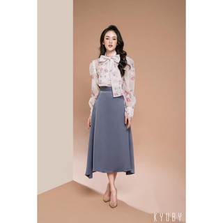 Chân váy lụa dáng dài CV25 _ KYUBY