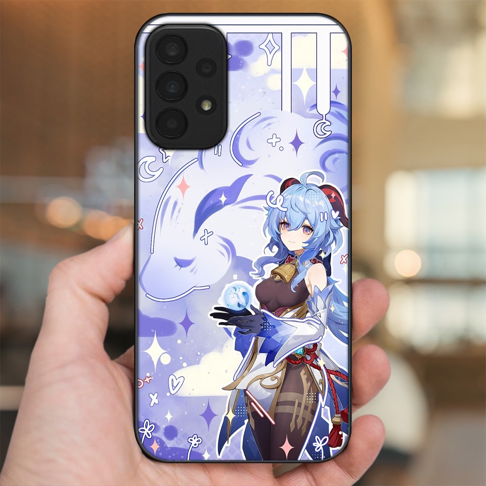 Ốp lưng Samsung A23 viền đen in hình Ganyu Genshin Impact