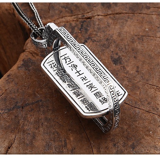 MẶT DÂY CHUYỀN XOAY KHẮC OM MANI PADME HUM - DC515