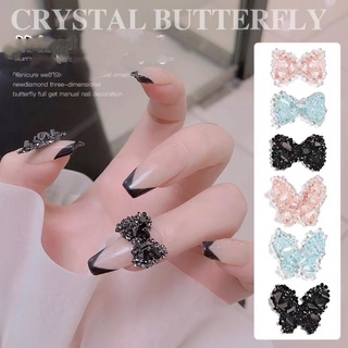 charm bướm-charm nơ thủy tinh cực đẹp