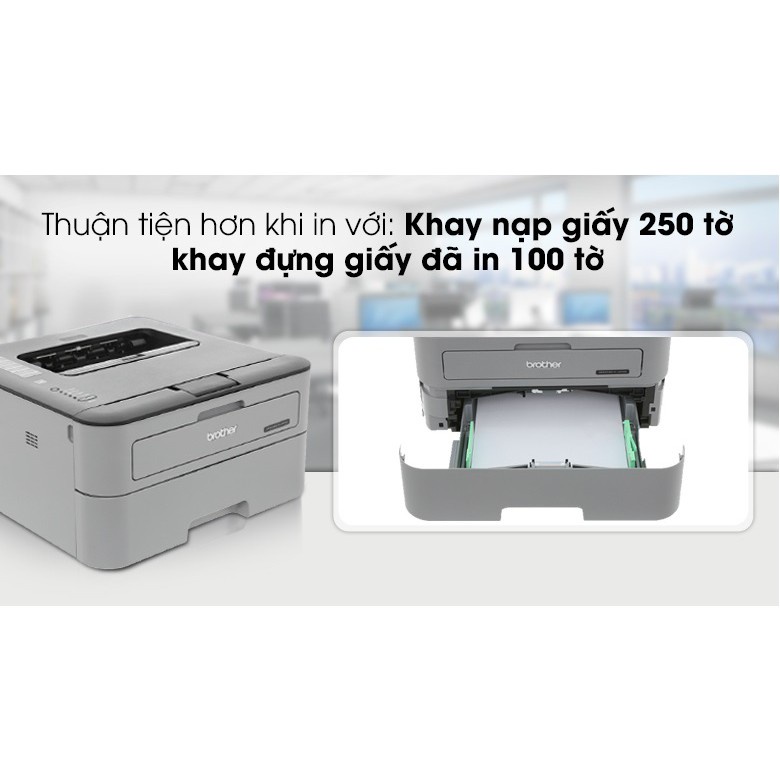 Máy in laser đen trắng đơn năng Brother HLL2321D Bảo hành 24T chính hãng