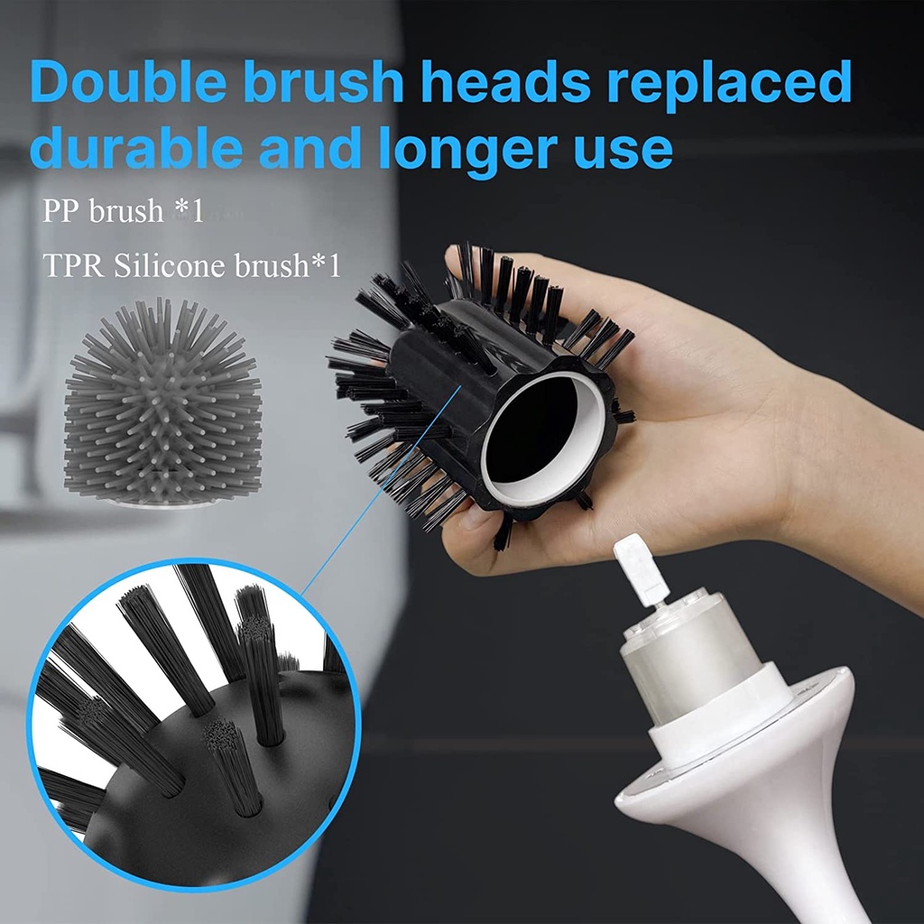 Xiaomi Youpin Bàn Chải Chà Toilet   Goodpa Bằng Silicon Với 2 Đầu Bàn Chải Tiện Dụng