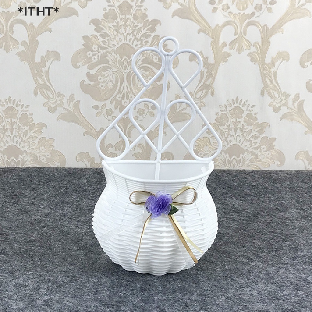 Giỏ Hoa / Lọ Hoa Giả Treo Tường Trang Trí DIY