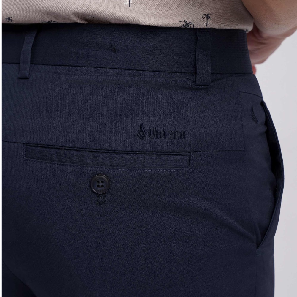 Quần short nam dáng Slim chất Cotton cao cấp 1007 màu xanh dương - Sooc nam Vulcano